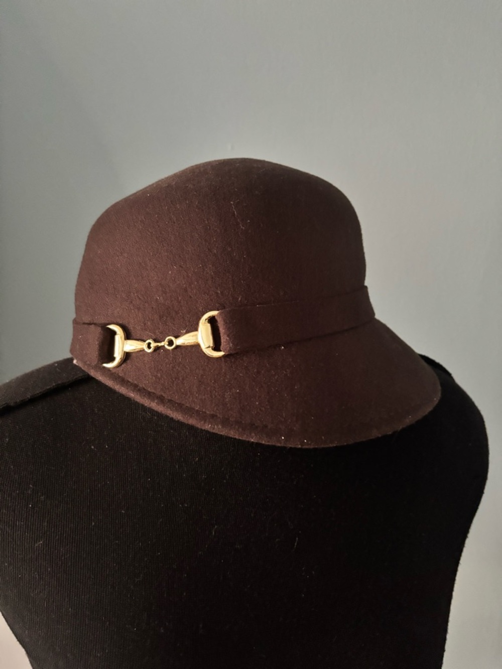 Callanan Chic Brown Hat with Gold Detailing